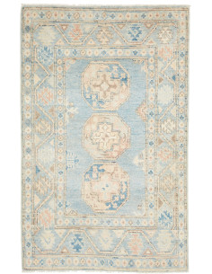 Hand Made Rug Kazak Afghanistan 86x138 Dusty Bl