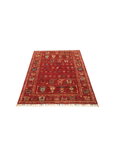 Rubin 101x151 Cm Rubin, Pakistan, Hand-carded Wool warp: