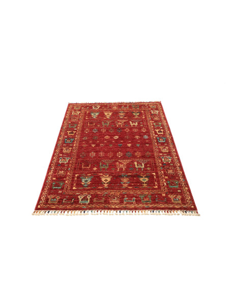 Rubin 101x151 Cm Rubin, Pakistan, Lana Cardata A Mano