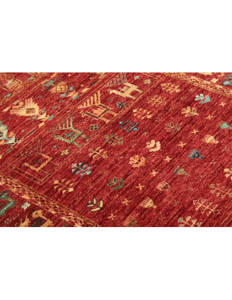 Rubin 101x151 Cm Rubin, Pakistan, Hand-carded Wool warp: