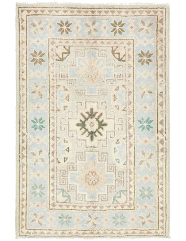 Hand Made Rug Kazak Afghanistan 62x93 Light Blu