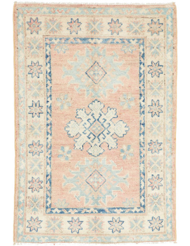 Hand Made Rug Kazak Afghanistan 63x92 Salmon Li