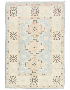 Hand Made Rug Kazak Afghanistan 65x94 Light Blu