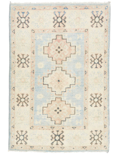 Hand Made Rug Kazak Afghanistan 65x94 Light Blu