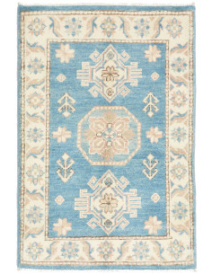 Hand Made Rug Kazak Afghanistan 61x90 Light Blu