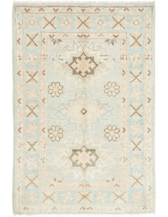 Hand Made Rug Kazak Afghanistan 64x93 Pale Blue