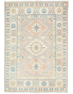 Hand Made Rug Kazak Afghanistan 65x93 Light Gre