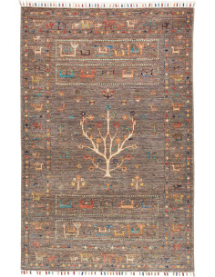 Hand Made Rug Rubin Pakistan 100x149 Graphite B