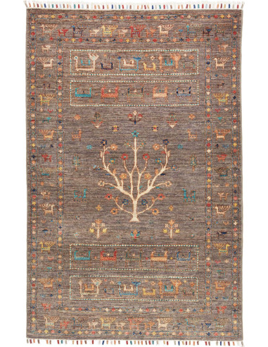 Hand Made Rug Rubin Pakistan 100x149 Graphite B
