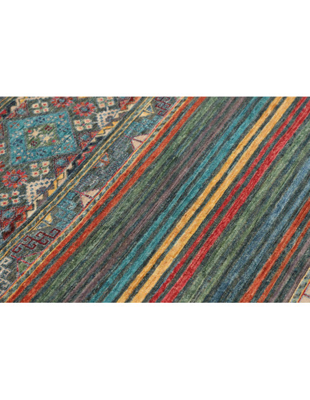 Hand Made Rug Rubin Pakistan 100x154 Teal Red O