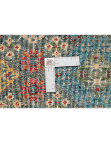 Hand Made Rug Rubin Pakistan 100x154 Teal Red O