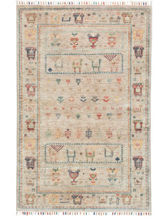Hand Made Rug Rubin Pakistan 101x149 Beige Mult
