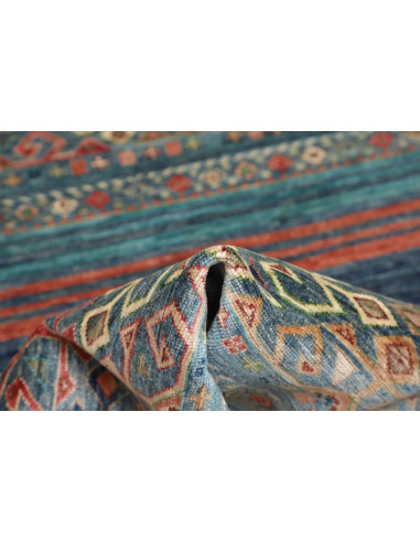 Hand Made Rug Rubin Pakistan 102x147 Blue Orang