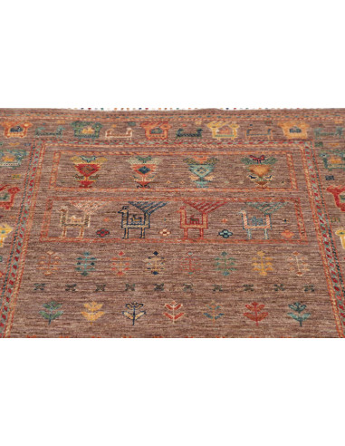 Hand Made Rug Rubin Pakistan 103x154 Terracotta