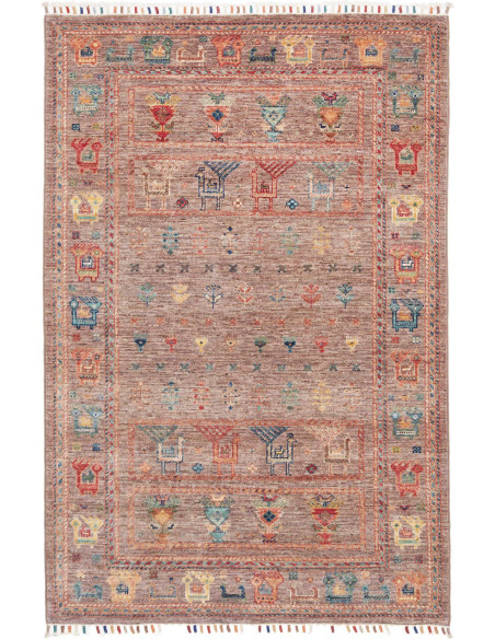 Hand Made Rug Rubin Pakistan 103x156 Earth Mult