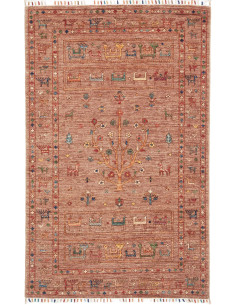 Hand Made Rug Rubin Pakistan 99x154 Terracotta