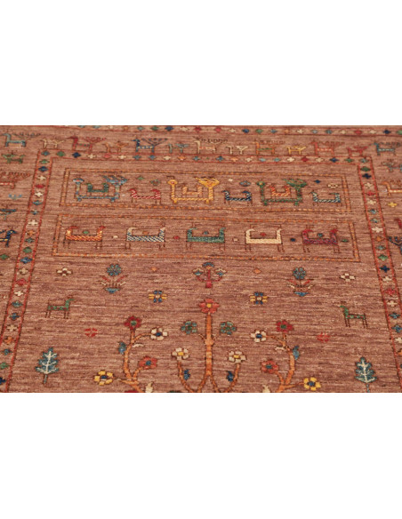 Hand Made Rug Rubin Pakistan 99x154 Terracotta