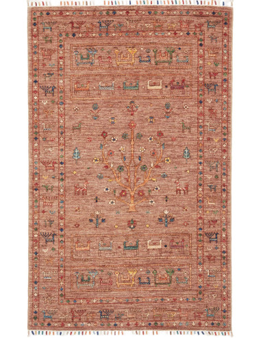 Hand Made Rug Rubin Pakistan 97x154 Terracotta