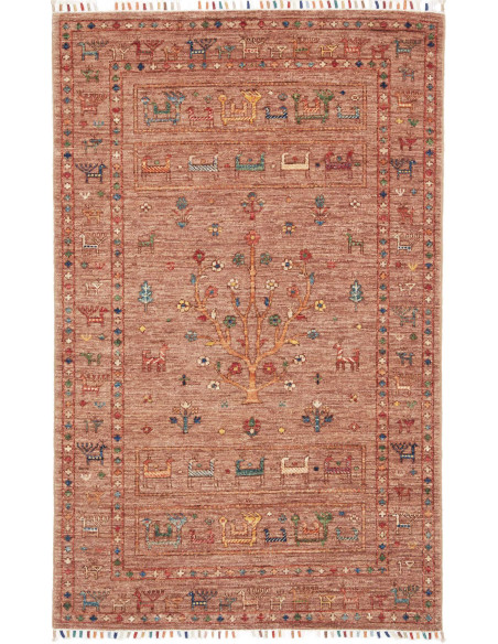 Hand Made Rug Rubin Pakistan 97x154 Terracotta