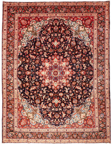 Moud 310x410 Cm Moud, Persia, Hand-carded Wool warp: