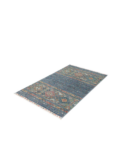 Hand Made Rug Rubin Pakistan 99x157 Petrol Blue