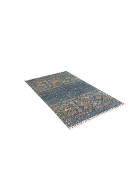 Hand Made Rug Rubin Pakistan 99x157 Petrol Blue