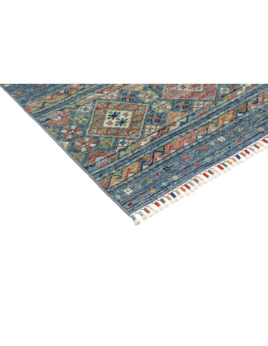 Hand Made Rug Rubin Pakistan 99x157 Petrol Blue