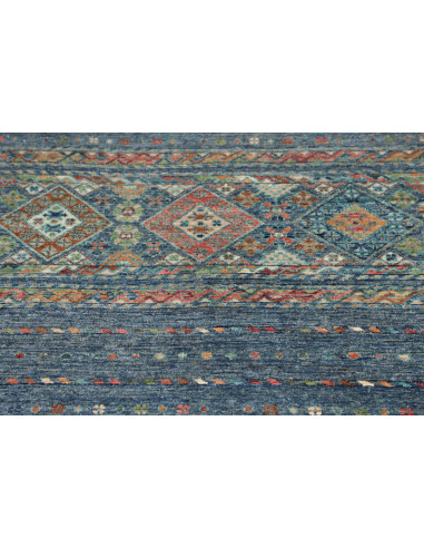 Hand Made Rug Rubin Pakistan 99x157 Petrol Blue