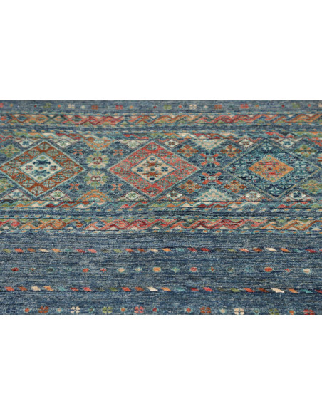 Hand Made Rug Rubin Pakistan 99x157 Petrol Blue