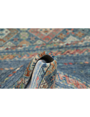 Hand Made Rug Rubin Pakistan 99x157 Petrol Blue