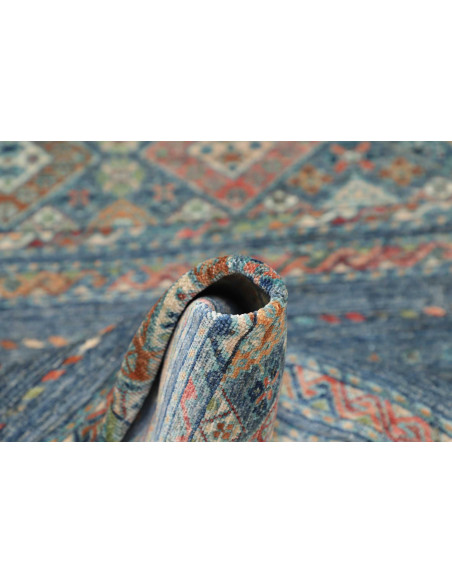 Hand Made Rug Rubin Pakistan 99x157 Petrol Blue