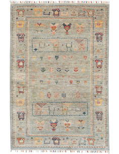 Hand Made Rug Rubin Pakistan 100x150 Sage Green