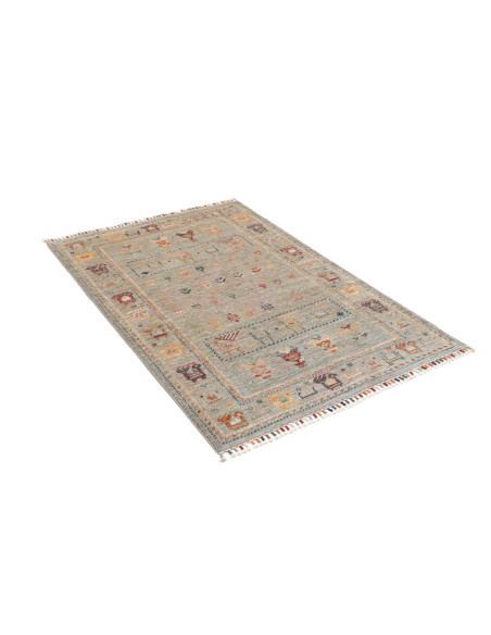 Hand Made Rug Rubin Pakistan 100x150 Sage Green