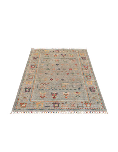 Hand Made Rug Rubin Pakistan 100x150 Sage Green