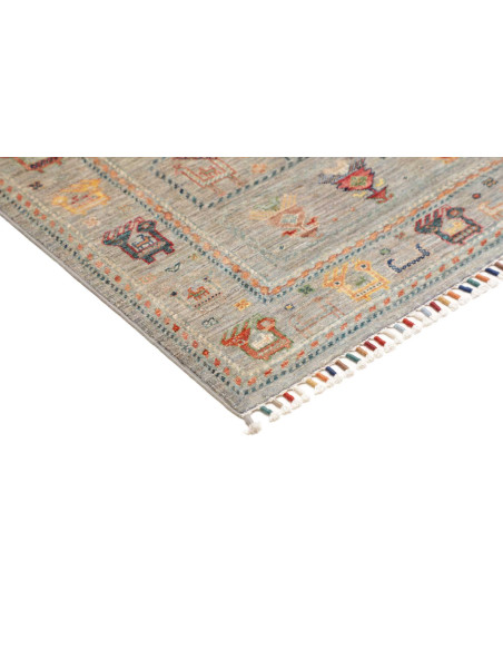 Hand Made Rug Rubin Pakistan 100x150 Sage Green