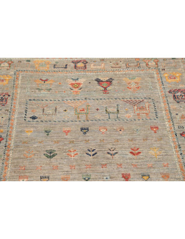 Hand Made Rug Rubin Pakistan 100x150 Sage Green