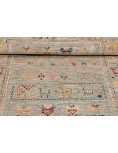 Hand Made Rug Rubin Pakistan 100x150 Sage Green