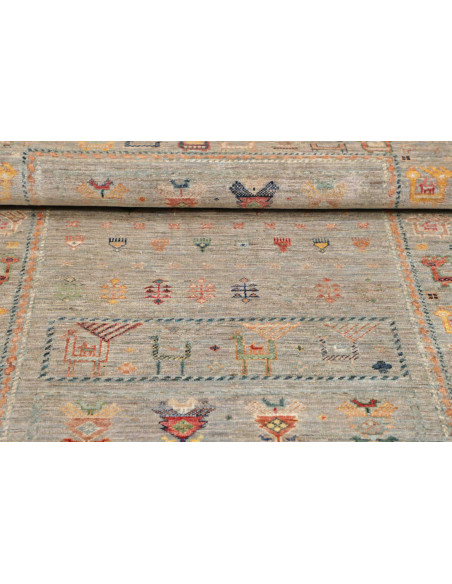 Hand Made Rug Rubin Pakistan 100x150 Sage Green
