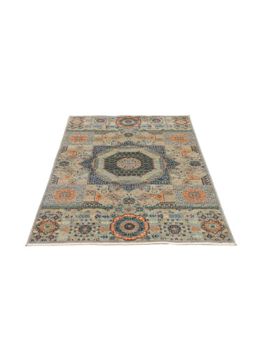 Hand Made Rug Mamlouk Pakistan 102x155 Grey Blu