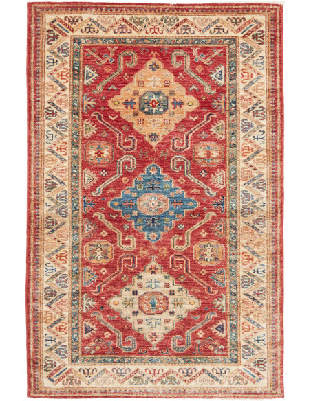 Hand Made Rug Kazak Fine Pakistan 101x157 Red B