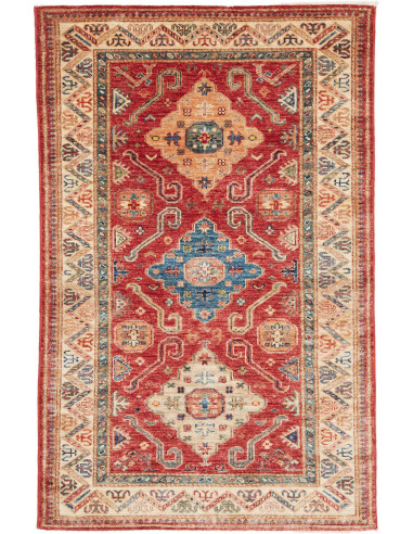 Hand Made Rug Kazak Fine Pakistan 101x153 Red B