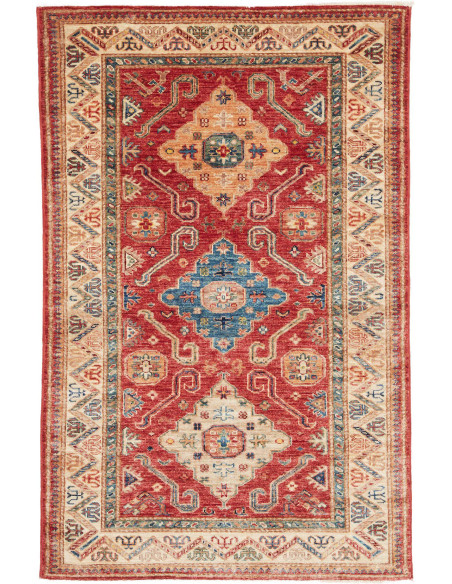 Hand Made Rug Kazak Fine Pakistan 101x153 Red B