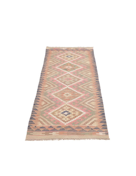 Rug Kilim Afghanistan 67x194 Light Pink Sage Gr