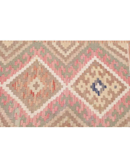 Rug Kilim Afghanistan 67x194 Light Pink Sage Gr