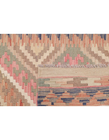 Rug Kilim Afghanistan 67x194 Light Pink Sage Gr