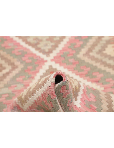 Rug Kilim Afghanistan 67x194 Light Pink Sage Gr