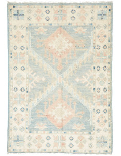 Hand Made Rug Kazak Afghanistan 63x92 Light Blu