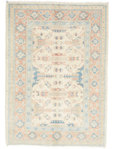 Hand Made Rug Kazak Afghanistan 66x90 Cream Ter