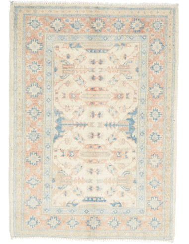 Hand Made Rug Kazak Afghanistan 66x90 Cream Ter