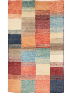 Hand Made Rug Mosaic Pakistan 89x148 Terracotta